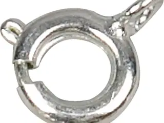 Fjederlås, diam. 7 mm, sølv, 10stk./ 1 pk.