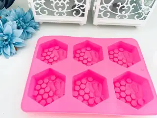 Silicone form, støbeform, sæbe, hobby 
