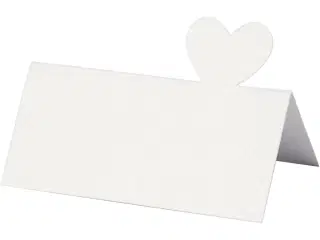Bordkort, str. 8x8,5 cm, 120 g, hvid, 20stk./ 1 pk.