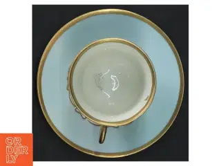 Porcelænskop og underkop fra B&G (str. Ø 7,5 cm h 7 cm. ø. 13 cm)