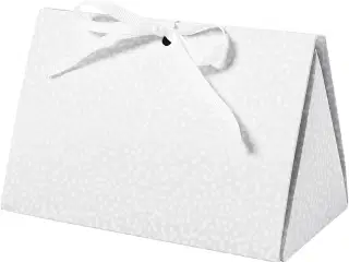Gaveæske, prikker , str. 15x7x8 cm, 250 g, grå, 3stk./ 1 pk.