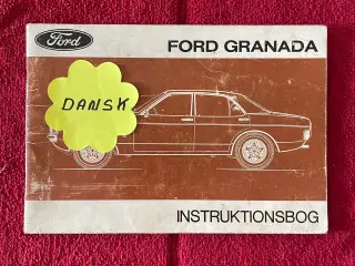 Instruktionsbog Ford Granada