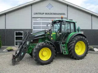 John Deere 6920 AutoPower med fuldhydraulisk Trima frontlæsser og frontlift