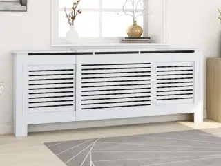 Radiatorskjuler 205 cm MDF hvid