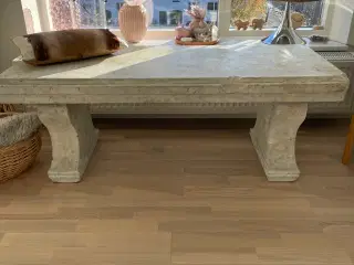 “Marmorbænk” i træ gammel rekvisit Kgl Teater