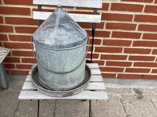 Zink vandbeholder til høns