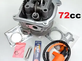 NY! 72cc Komplet Cylinderkit + Tændrør + Tændspole