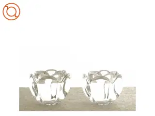 Lotus fyrfadsstager fra Holmegaard (str. 8 x 9 cm)