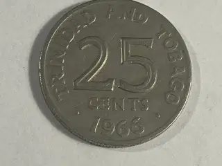 25 Cents Trinidad & Tobago 1966