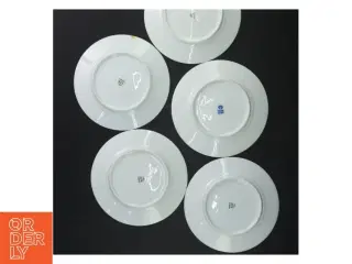 Porcelænstallerkener med guldkant fra KPM (str. Ø 15 cm)