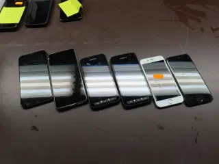 6 stk. mobiltelefoner