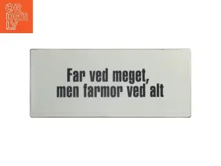 Metal skilt fra LaFinesse (str. 30,5x13 cm)