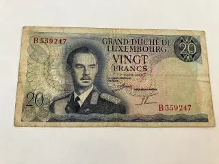 20 Francs Luxembourg 1966