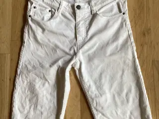 Hvid denim shorts