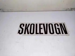 fedt skolevogn skilt med magnet