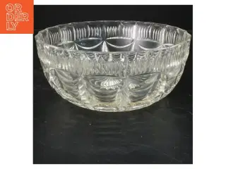 Klar krystal skål (str. 9x21 cm)