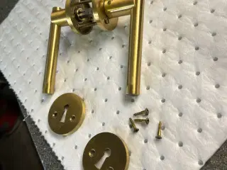 Messing dørgreb, SMEDBO, massive