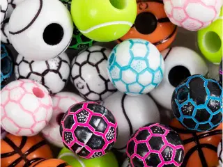 Sportsperler, diam. 10+11 mm, hulstr. 1,5+3 mm, 270g/ 1 pk.
