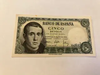 5 Pesetas Spain 1951