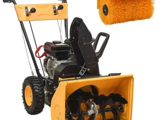 Benzindrevet 2-i-1 sneslynge og fejemaskine 6,5 hk