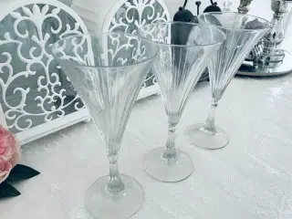 3 stk vintage glas 