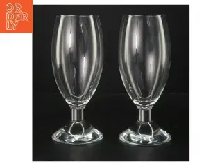 Erik Bagger ølglas fra erik bagger (str. 2 stk Ø 6,5 cm længde 19,5 cm)