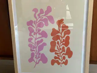 Fint billede i egetræsramme