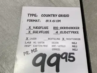 SØGES: Country Grigio klinker