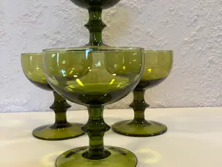 Oliven grønne Champagne skåle 
