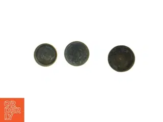Sæt med tre metalcylindre (str. Ø. 4 cm. længde. 25 cm. 17 cm. og. 9 cm)