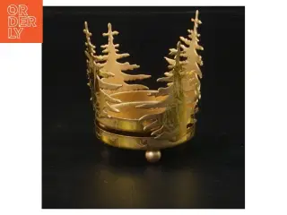 Guld fyrfadsstage (str. Ø 6x9 cm)