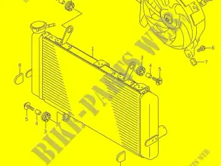 Køler, Suzuki DL1050 RADIATOR COMP,WATER