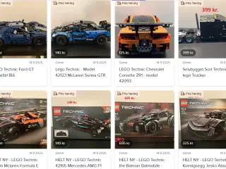 Lego Technic - Samling af Nye Sæt & Samlede Sæt