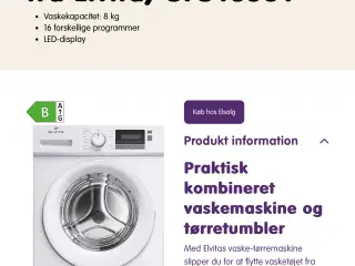 Vaske-tørremaskine
