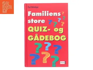 Familiens store quiz- og gådebog af Poul Malmkjær (Bog)