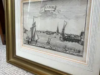 Kobberstik med Nyborg motiver