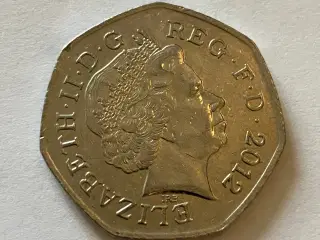 50 Pence England 2012