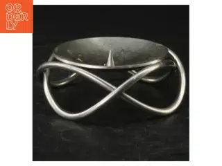 Georg Jensen stål lysestage fra Georg Jensen (str. Ø. 10 cm)