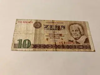 10 DDR-mark Germany 1971