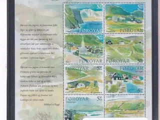Færøerne - 1 Miniark 508 - 517 - Postfrisk