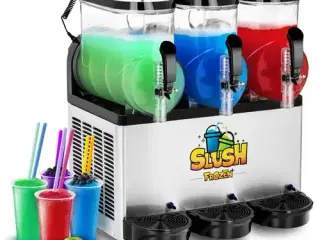 Slush ice maskine – 3 x 10 l – LED