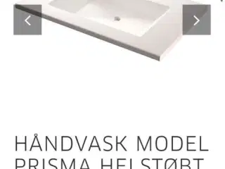 Håndvask PRISMA HELSTØBT DYBDE 51 CM