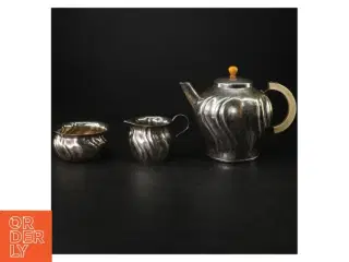 Sølvtone kaffeservice fra Primans (str. H. 14 cm. ø. 12 cm)