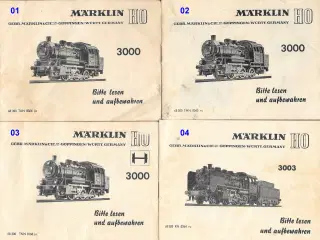 Marklin: Vejledninger til ældre modeller/udstyr