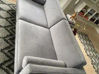 2 stk. sofaer i grå velour