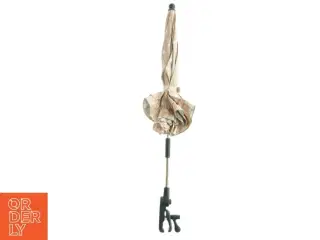 Beige barnevognsparasol med prikker fra BUDDY AND HOPE (str. Totallængde. 70 cm)
