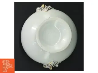 Porcelæn sukkerskål med låg (str. Ø 13 cm)