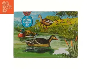 King Puzzle med ænder - 20 brikker (str. 20 brikker cm)