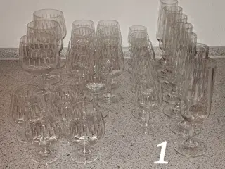 Vinglas, snapseglas, drikkeglas