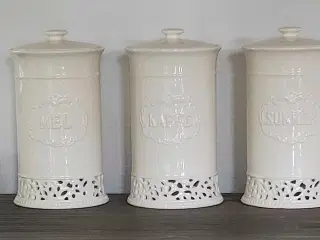 Vintage keramik krukkesæt 